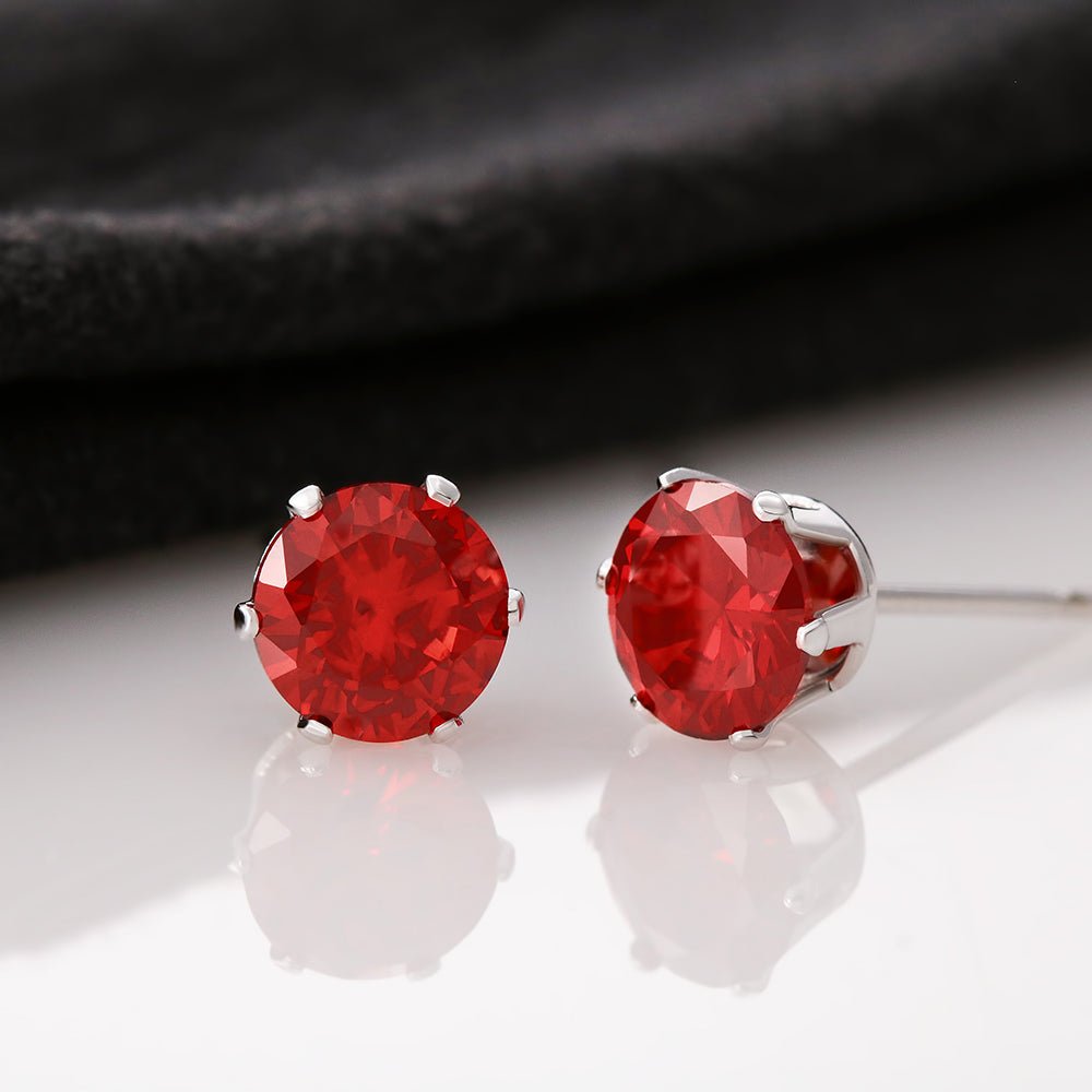 Red Cubic Zirconia Earrings - giftingstop