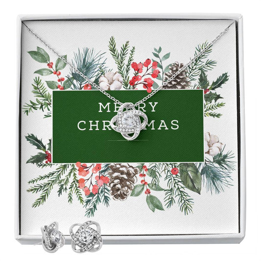 lovely merry christmas necklace
