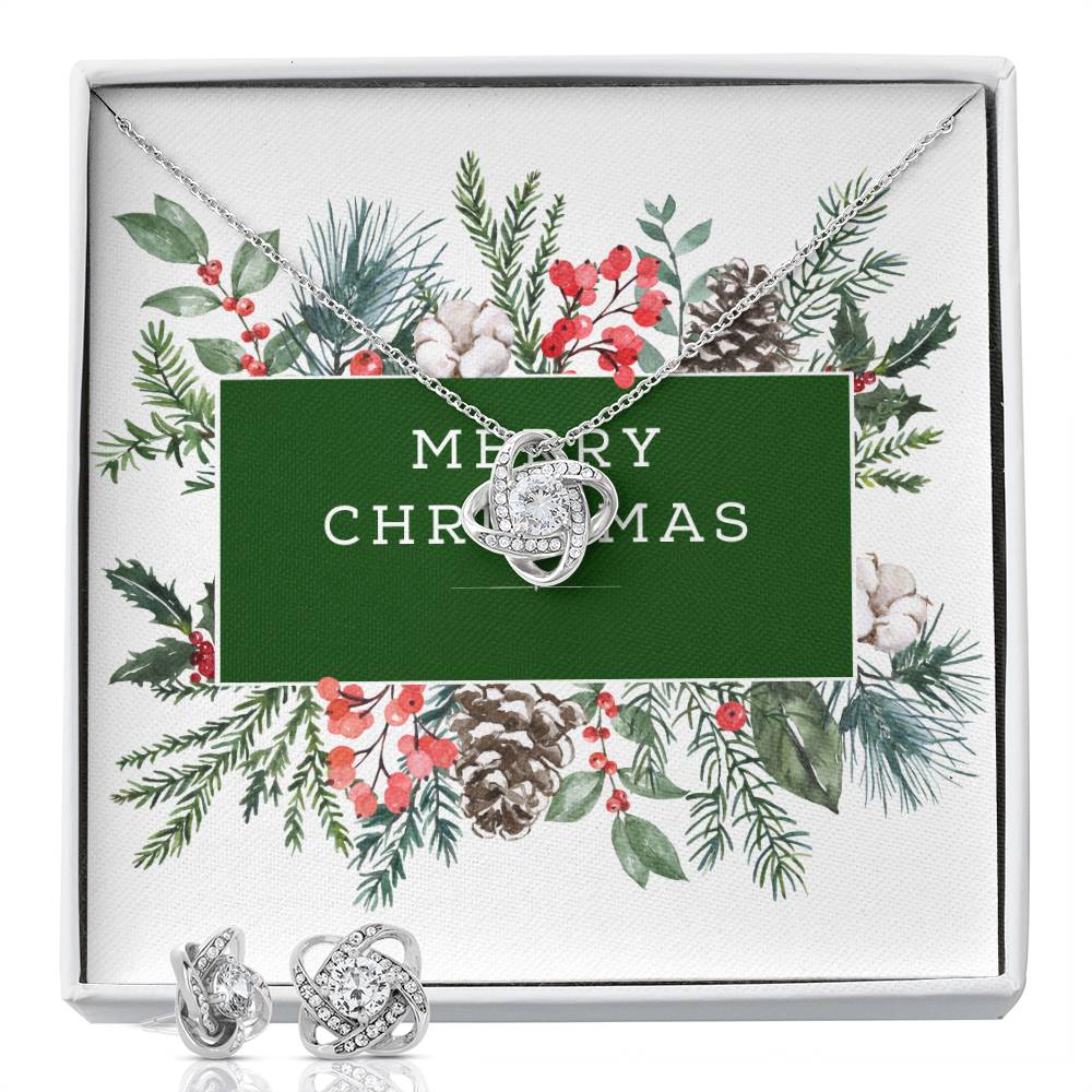 lovely merry christmas necklace