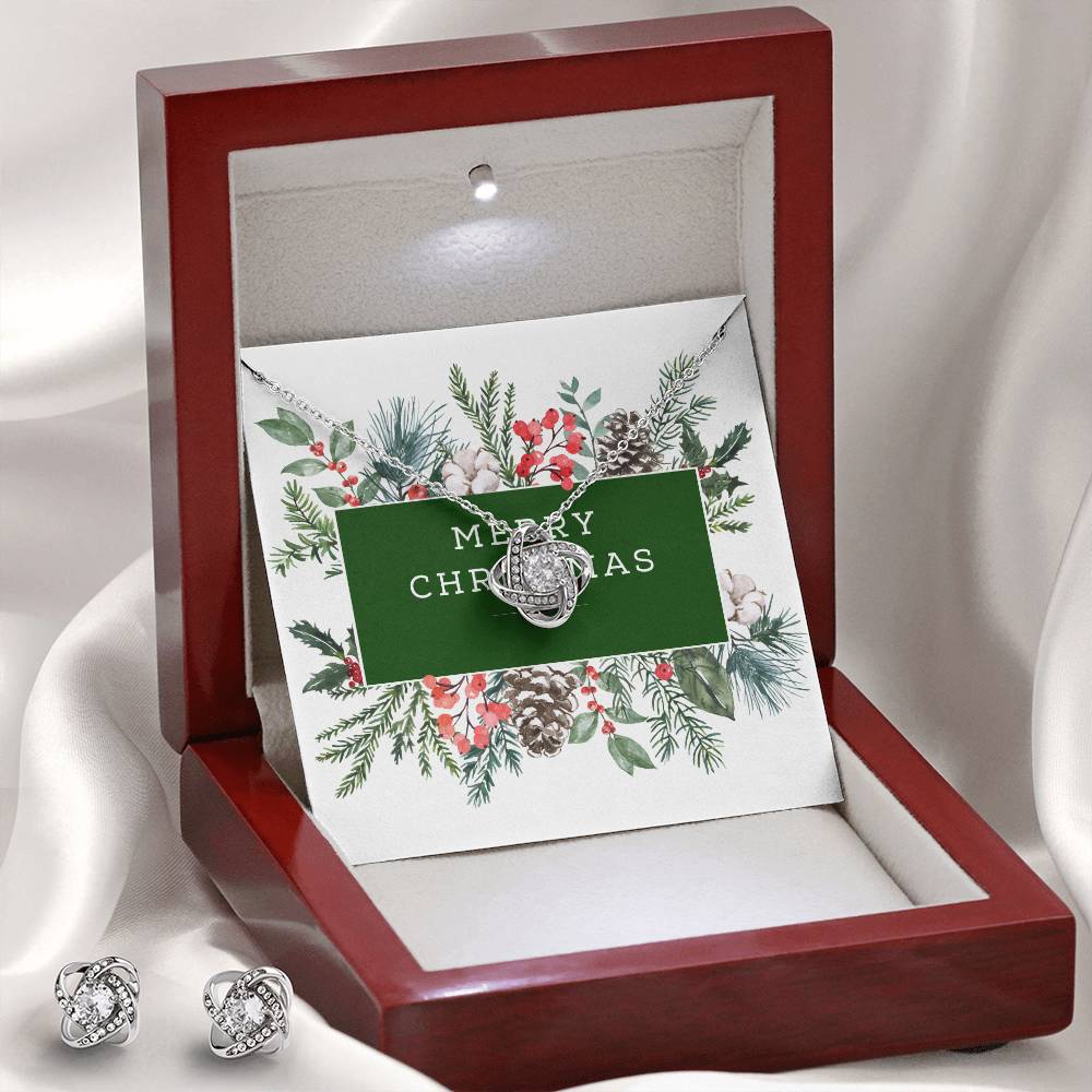 lovely merry christmas necklace