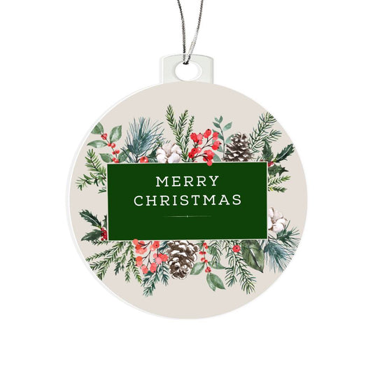 MERRY CHRISTMAS ORNAMENT