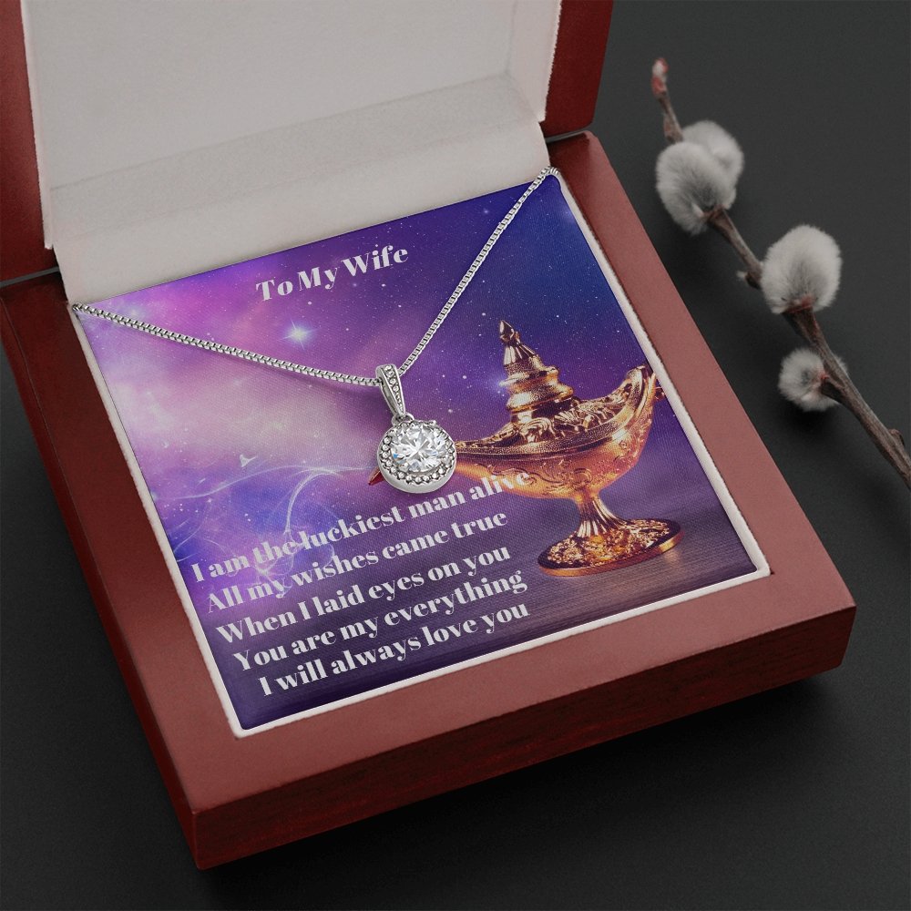 For My Wife Eternal Hope Necklace To My Wife Necklace, Anniversary Gift For Wife, Gift For Wife, Wife Necklace, Wife Birthday Gift, Valentines Day Gift For Wife - giftingstop