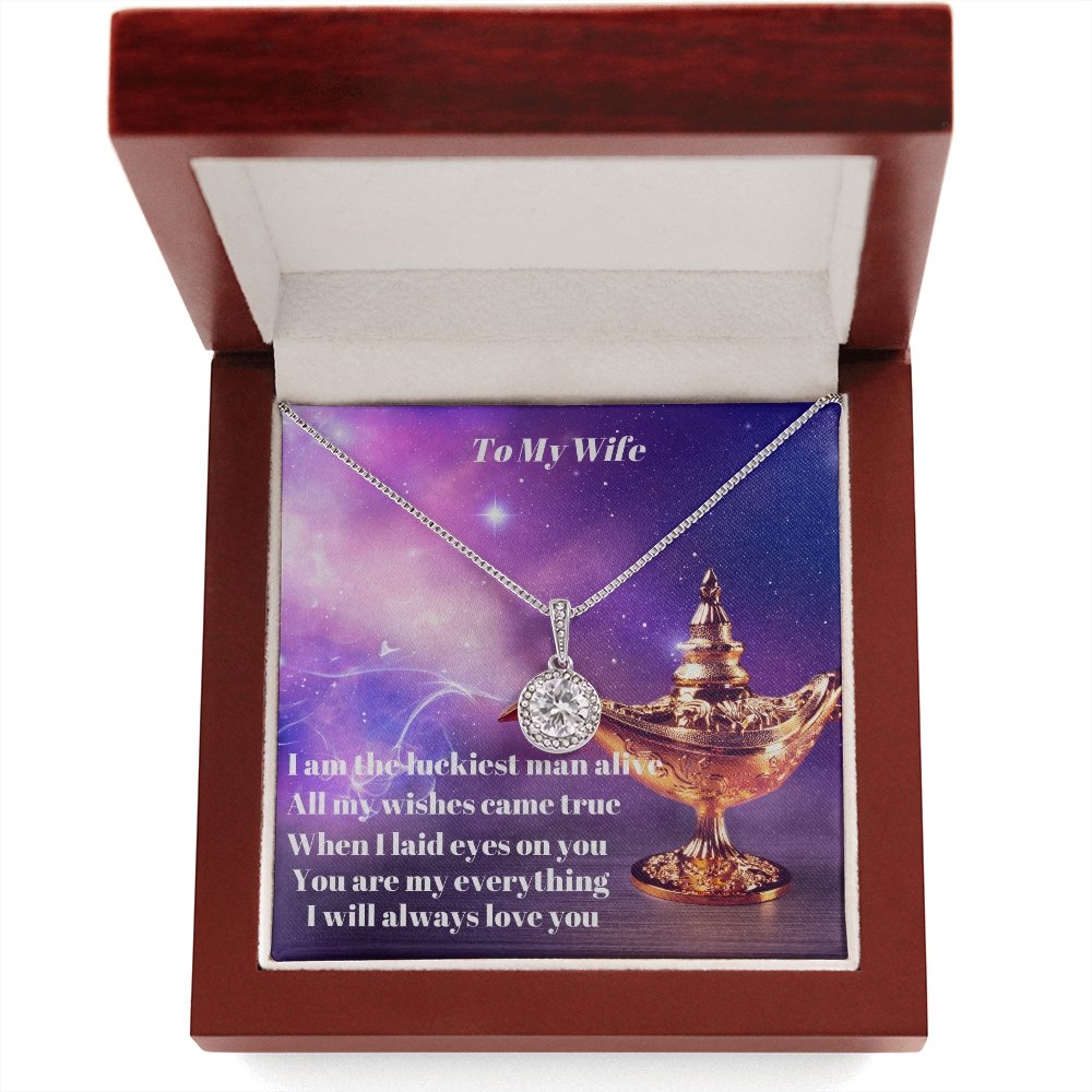 For My Wife Eternal Hope Necklace To My Wife Necklace, Anniversary Gift For Wife, Gift For Wife, Wife Necklace, Wife Birthday Gift, Valentines Day Gift For Wife - giftingstop