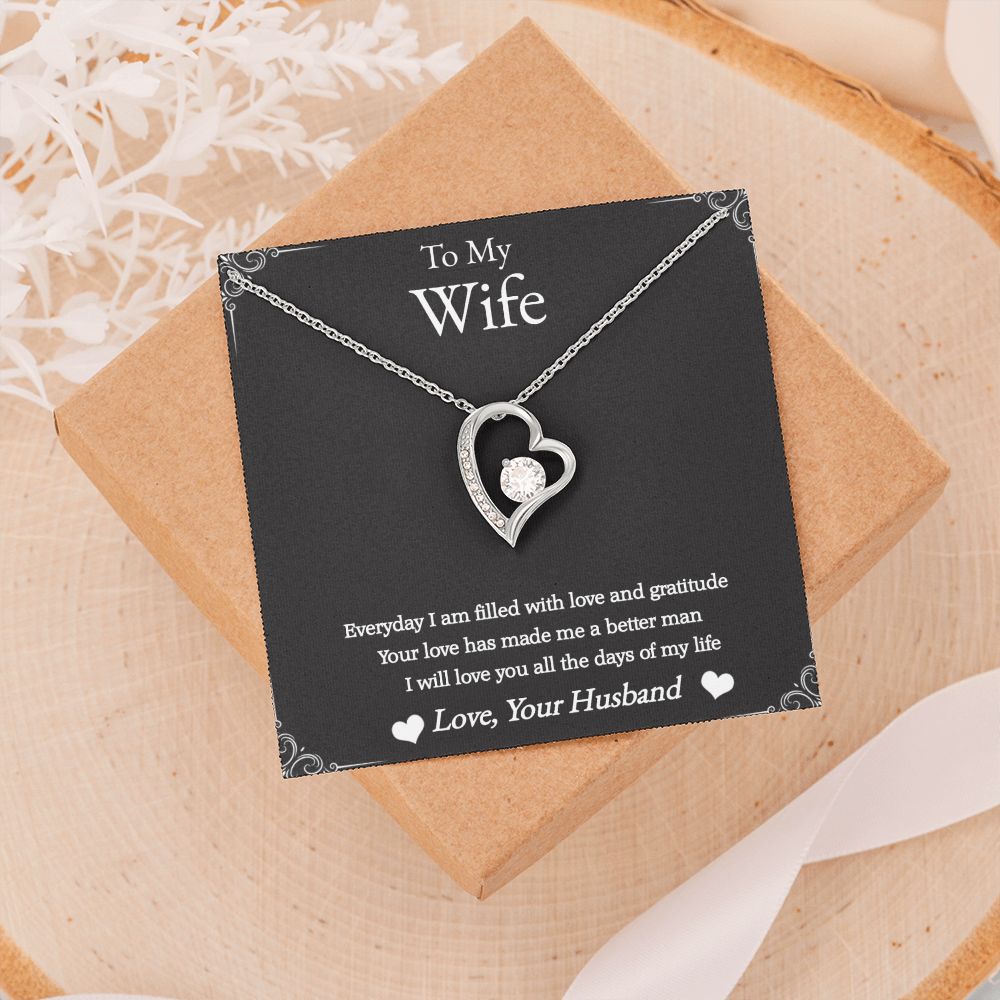 Gifting Stop To My Wife Forever Love Necklace Gift - giftingstop