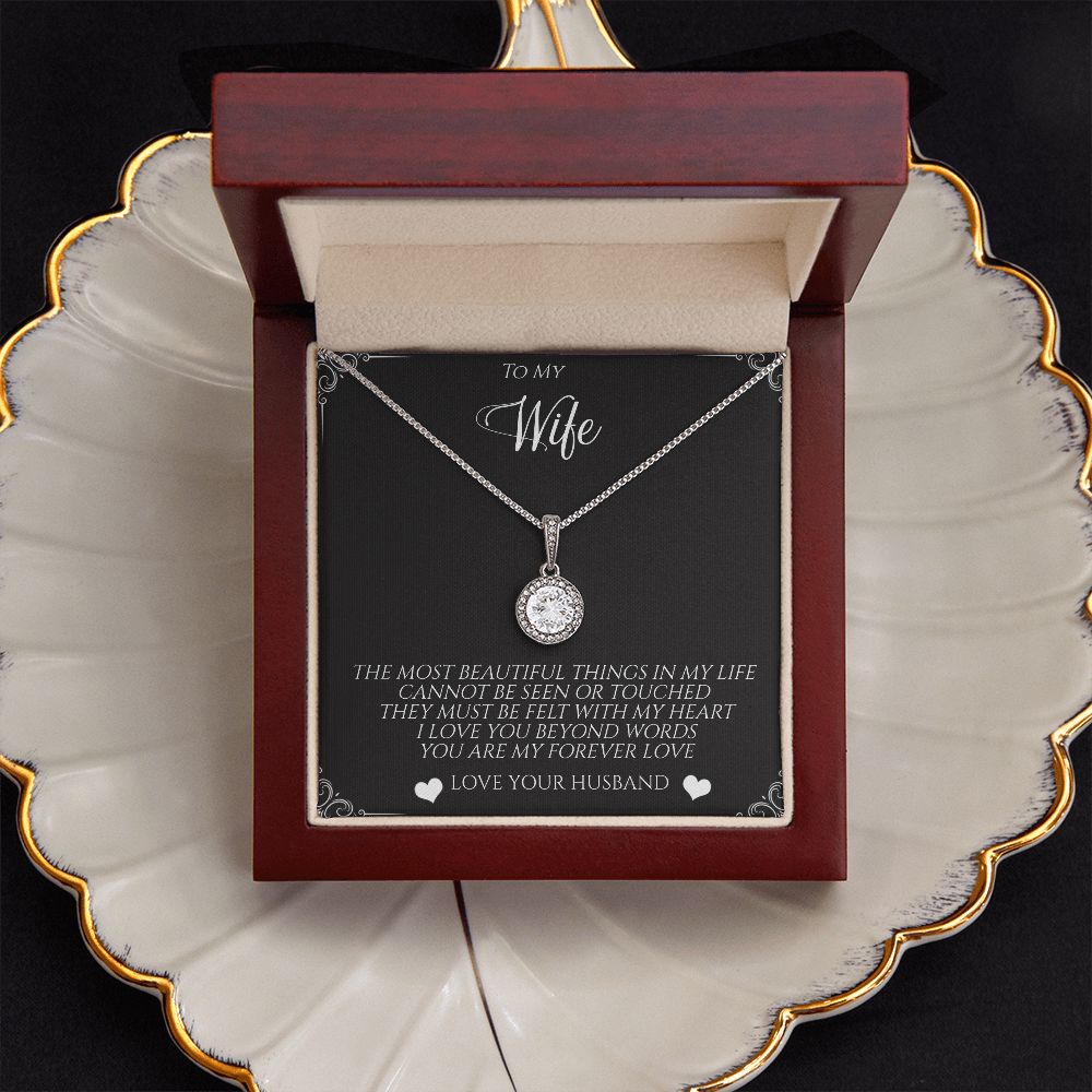 GS Gifting Stop To My Wife Eternal Hope Necklace Pendant Romantic Love Beyond Words Birthday Anniversary Just Because Gift - giftingstop