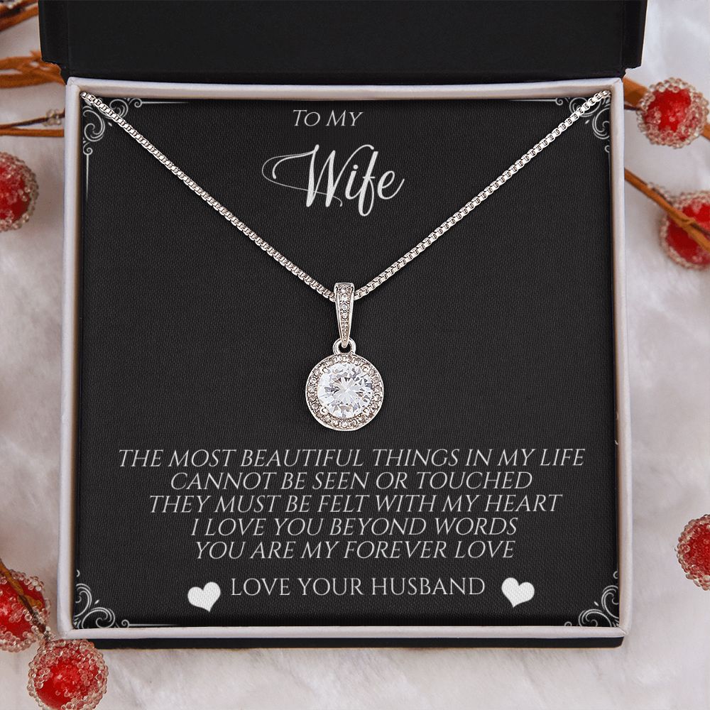 GS Gifting Stop To My Wife Eternal Hope Necklace Pendant Romantic Love Beyond Words Birthday Anniversary Just Because Gift - giftingstop