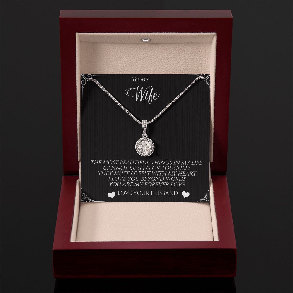 GS Gifting Stop To My Wife Eternal Hope Necklace Pendant Romantic Love Beyond Words Birthday Anniversary Just Because Gift - giftingstop