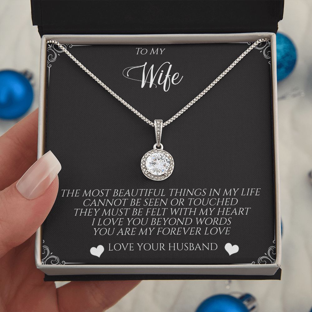 GS Gifting Stop To My Wife Eternal Hope Necklace Pendant Romantic Love Beyond Words Birthday Anniversary Just Because Gift - giftingstop