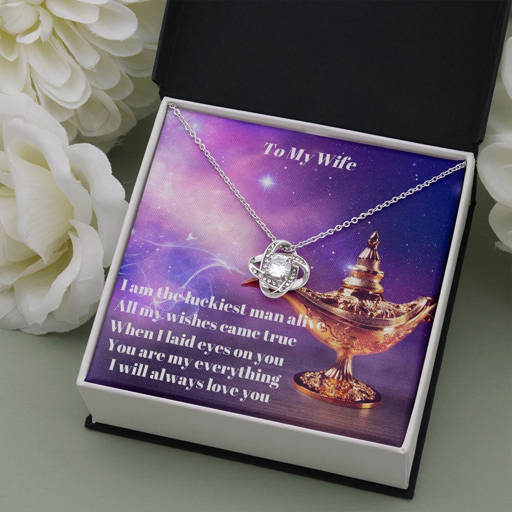 To My Wife (9) To My Wife Luckiest Man Alive Necklace - giftingstop