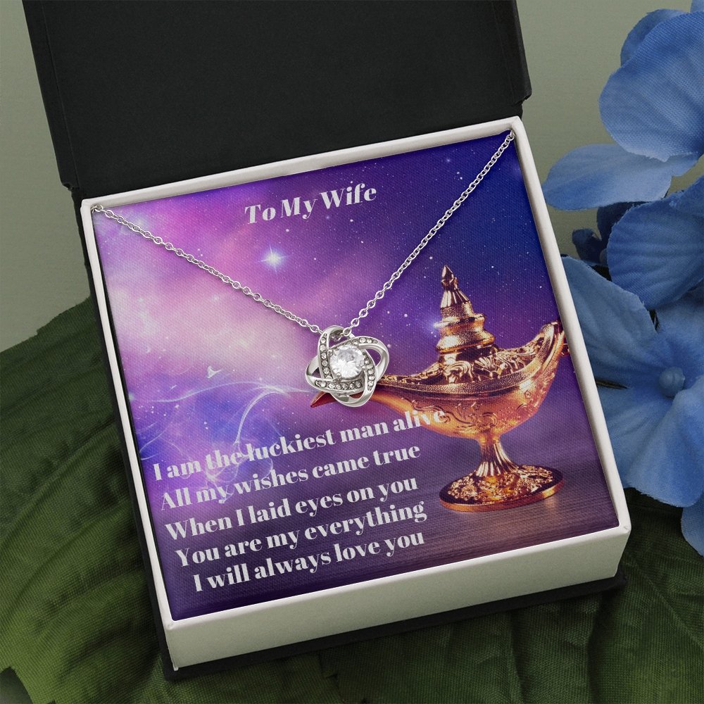To My Wife (9) To My Wife Luckiest Man Alive Necklace - giftingstop