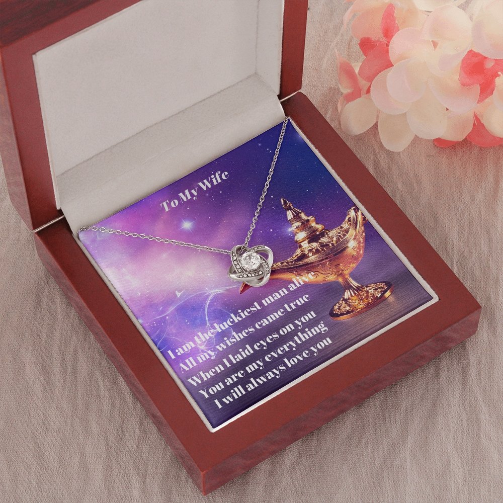 To My Wife (9) To My Wife Luckiest Man Alive Necklace - giftingstop