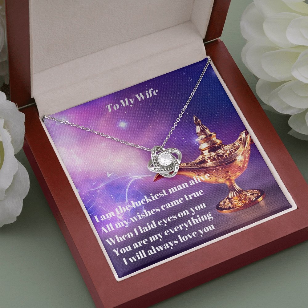 To My Wife (9) To My Wife Luckiest Man Alive Necklace - giftingstop
