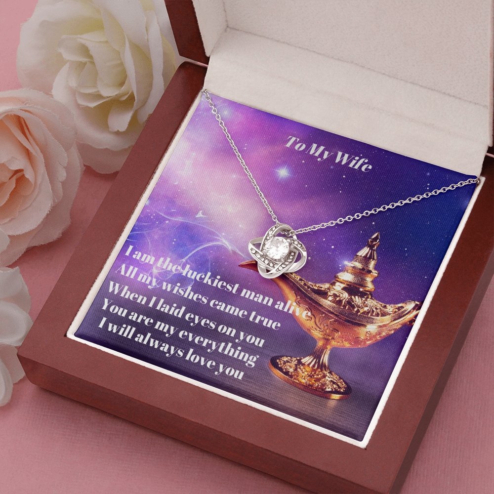 To My Wife (9) To My Wife Luckiest Man Alive Necklace - giftingstop