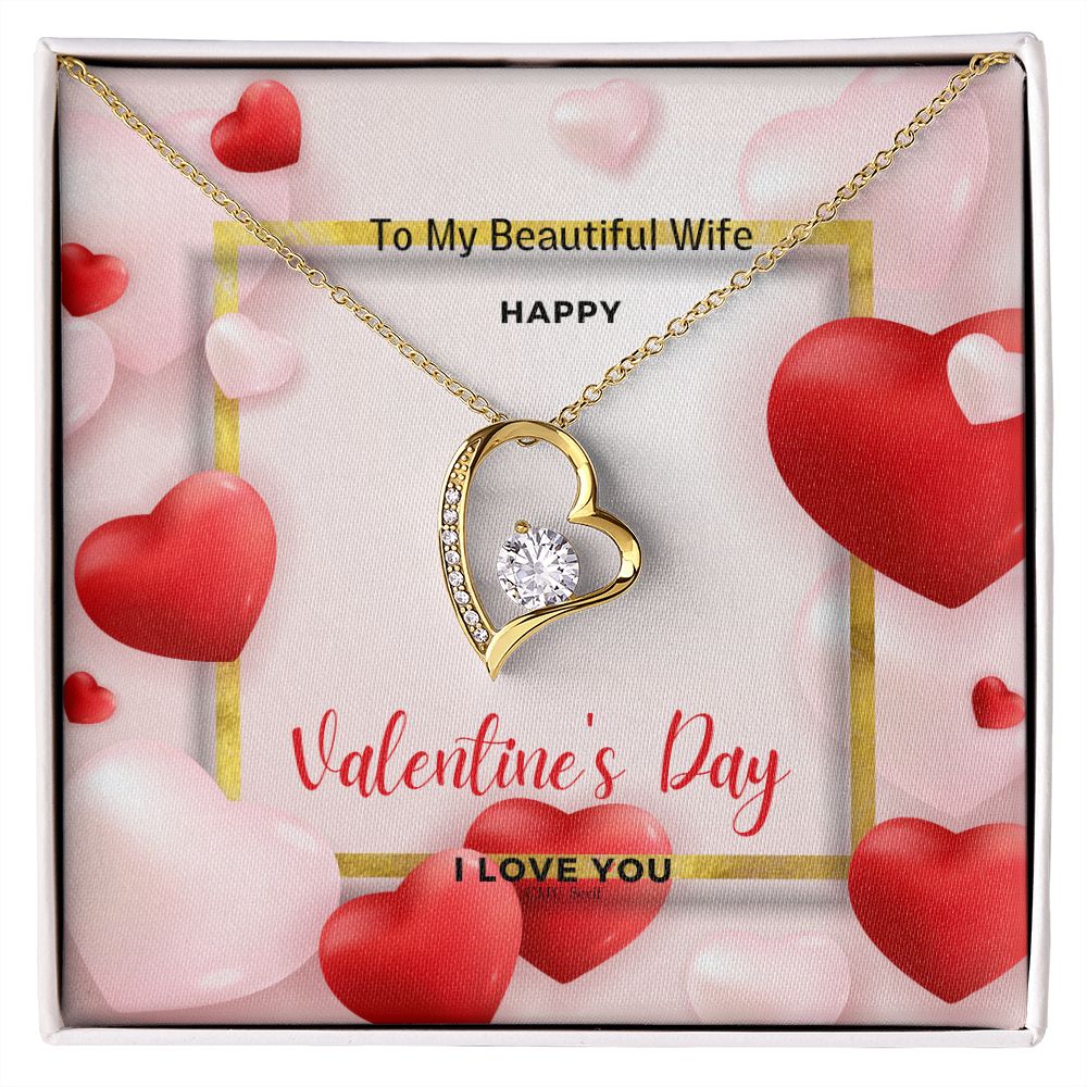 To My Wife Happy Valentine's Day Necklace - giftingstop
