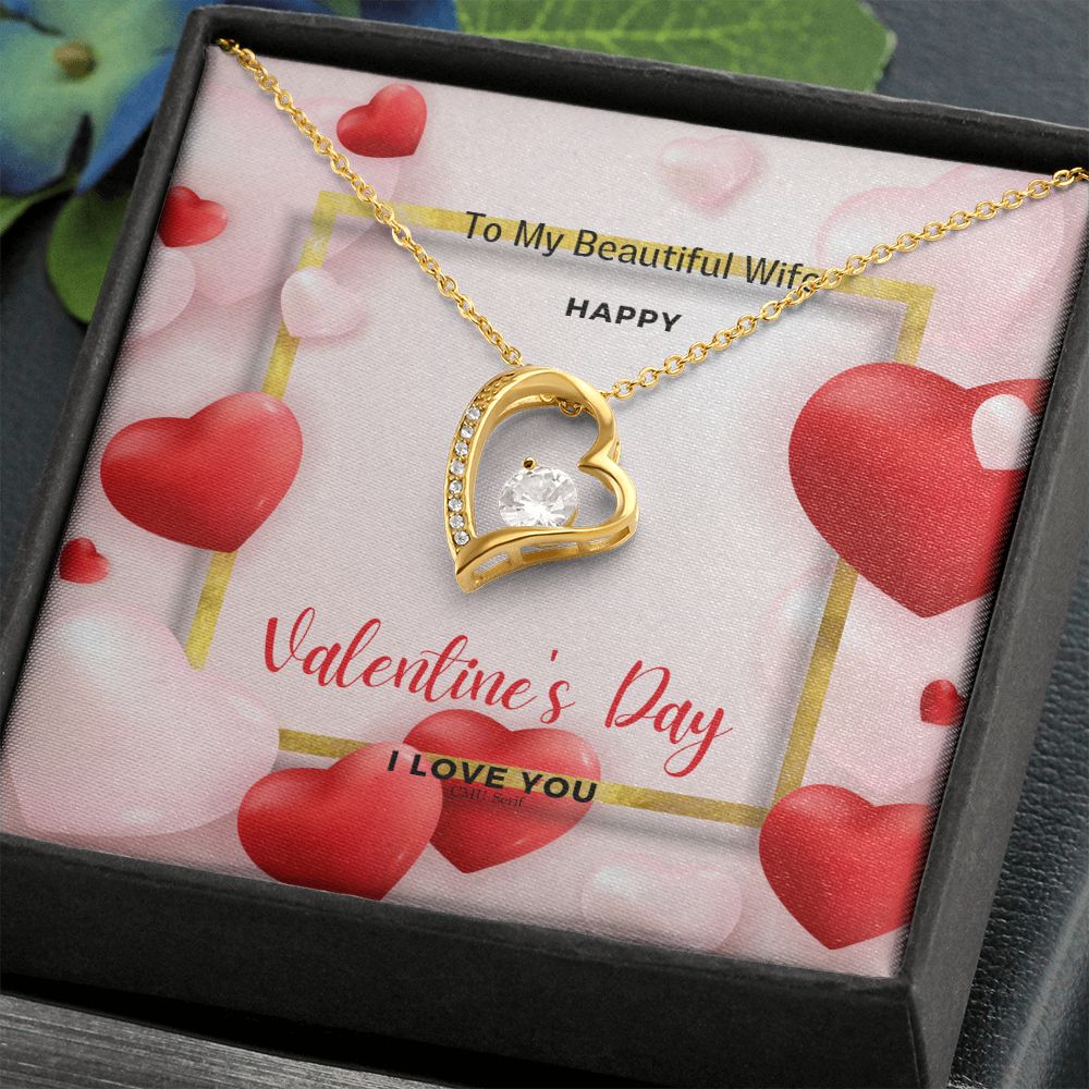 To My Wife Happy Valentine's Day Necklace - giftingstop