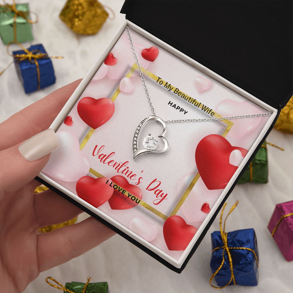 To My Wife Happy Valentine's Day Necklace - giftingstop