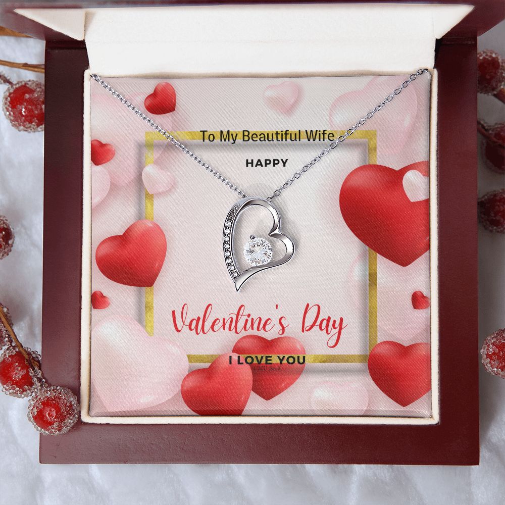 To My Wife Happy Valentine's Day Necklace - giftingstop
