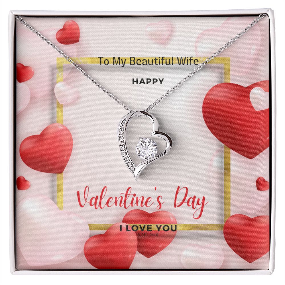 To My Wife Happy Valentine's Day Necklace - giftingstop